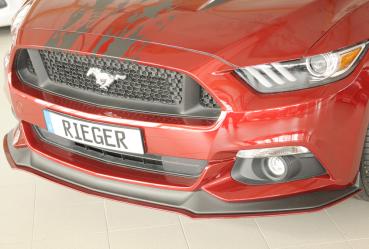 Rieger Spoilerschwert für Ford Mustang 6 GT LAE 11/2014-07/2017 bis Facelift schwarz matt Y 00034250