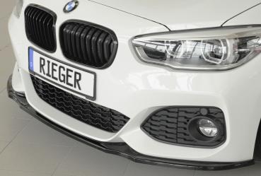 Rieger Spoilerschwert für BMW 1er F20/ F21 mit M-Technik ab 05.2015 ab Facelift schwarz matt Y 00035065