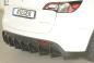 Preview: Rieger Heckeinsatz für originale Heckschürze für Tesla Model Y (ab 03/2020, alle Modelle inkl. Performance, mit Anhängekupplung) – ABS schwarz-matt (Finish), inkl. Gutachten