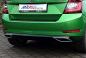 Preview: Milotec - Auspuff-Dummies Alu-Brush für Skoda Fabia NJ Monte Carlo (nur für Fahrzeuge mit Rückstrahler!)