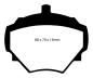 Preview: EBC Blackstuff Ultimax Bremsbeläge – Hinten für Land Rover Defender 90, Land Rover Discovery 1 LJ,LG, Land Rover Discovery 2 LJ, LT, Land Rover Range Rover 1 – DP294