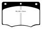 Preview: EBC Redstuff Ceramic Bremsbeläge – Vorne für Ford Granada 2 GU, Ford Granada 2 GNU – DP3296C