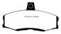 Preview: EBC Yellowstuff Bremsbeläge – Vorne für Ford Sierra 1 TBAC, Ford Sierra 1 GBC, Skoda Favorit 781, Skoda Favorit 785 – DP4438R