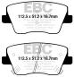 Preview: EBC Yellowstuff Bremsbeläge – Hinten für Hyundai i30 CW PDE, PD, PDEN, Hyundai i30 FASTBACK PDE, PDEN, Hyundai KONA OS, OSE, OSI – DP42344R