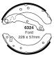Preview: EBC Bremsbacken – Hinten für Ford Sierra 1 GBC, Ford Sierra 2 GBC, GBG, Ford Sierra 2 GBG, GB4 – 6324