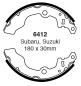 Preview: EBC Bremsbacken – Hinten für Subaru Justy 1 KAD, Suzuki Alto 1 SS80, Suzuki Alto 2 EC – 6412