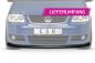Preview: CSR Frontspoiler | Cup-Spoilerlippe mit ABE für VW Touran I (Typ 1T) CSL005-G Glossy schwarz Hochglanz (keine Lackierung erforderlich)