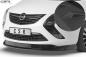 Preview: CSR Frontspoiler | Cup-Spoilerlippe mit ABE für Opel Zafira C Tourer CSL326-L schwarz matt (Lackierung erforderlich)