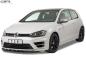 Preview: CSR Frontspoiler | Cup-Spoilerlippe mit ABE für VW Golf 7 R CSL340-L Lackierung erforderlich (schwarz matt)