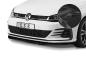 Preview: CSR Frontspoiler | Cup-Spoilerlippe mit ABE für VW Golf 7 GTI / GTD CSL345-C Carbon Look glänzend (keine Lackierung erforderlich)