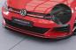 Preview: CSR Frontspoiler | Cup-Spoilerlippe mit ABE für VW Golf 7 GTI / GTD CSL380-C Carbon Look glänzend (keine Lackierung erforderlich)