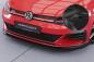 Preview: CSR Frontspoiler | Cup-Spoilerlippe mit ABE für VW Golf 7 GTI / GTD CSL380-G Glossy schwarz glänzend (keine Lackierung erforderlich)