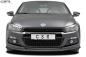 Preview: CSR Frontspoiler | Cup-Spoilerlippe mit ABE für VW Scirocco III R-Line CSL385-C Carbon Look Hochglanz (keine Lackierung erforderlich)