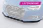 Preview: CSR Frontspoiler | Cup-Spoilerlippe mit ABE für Audi A4 B9 (Typ 8W) CSL388-L Lackierung erforderlich (schwarz matt)