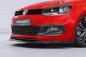 Preview: CSR Frontspoiler | Cup-Spoilerlippe mit ABE für VW Polo V (Typ 6R, 6C) R-Line CSL400-L schwarz matt (Lackierung erforderlich)