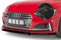 Preview: CSR Frontspoiler | Cup-Spoilerlippe mit ABE für Audi A5 F5 S-Line / S5 F5 CSL403-G Glossy schwarz Hochglanz (keine Lackierung erforderlich)