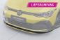 Preview: CSR Frontspoiler | Cup-Spoilerlippe mit ABE für VW Golf 8 GTI, GTD, GTE, R-Line CSL429-L Lackierung erforderlich (schwarz matt)