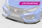 Preview: CSR Frontspoiler | Cup-Spoilerlippe mit ABE für Honda Civic FK8 Type R CSL440-G Glossy schwarz Hochglanz (keine Lackierung erforderlich)