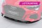 Preview: CSR Frontspoiler | Cup-Spoilerlippe mit ABE für Audi A3 8Y S-Line / S3 8Y CSL483-L schwarz matt (Lackierung erforderlich)