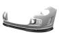 Preview: CSR Frontspoiler | Cup-Spoilerlippe mit ABE für Fiat 500 Abarth 595 CSL490-L schwarz matt (Lackierung erforderlich)