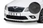 Preview: CSR Frontspoiler | Cup-Spoilerlippe mit ABE für Skoda Fabia 2 RS (Typ 5J) CSL493-L schwarz matt (Lackierung erforderlich)