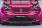 Preview: CSR Frontspoiler | Cup-Spoilerlippe mit ABE für Smart fortwo 453 CSL519-L schwarz matt (Lackierung erforderlich)
