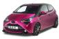 Preview: CSR Frontspoiler | Cup-Spoilerlippe mit ABE für Toyota Aygo 2 Facelift CSL548-M Carbon Look matt strukturiert (keine Lackierung erforderlich)