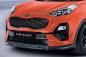 Preview: CSR Frontspoiler | Cup-Spoilerlippe mit ABE für Kia Sportage QLE CSL577-C Carbon Look glänzend (keine Lackierung erforderlich)