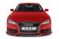 Preview: CSR Frontspoiler | Cup-Spoilerlippe mit ABE für Audi A7 S-Line / S7 C7 (Typ 4G) CSL607-L Lackierung erforderlich (schwarz matt)