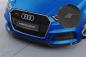 Preview: CSR Frontspoiler | Cup-Spoilerlippe mit ABE für Audi A3 S-Line / S3 8V CSL612-S schwarz matt strukturiert (keine Lackierung erforderlich)