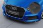 Preview: CSR Frontspoiler | Cup-Spoilerlippe mit ABE für Audi A3 S-Line / S3 8V CSL612-L schwarz matt (Lackierung erforderlich)
