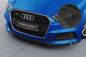 Preview: CSR Frontspoiler | Cup-Spoilerlippe mit ABE für Audi A3 S-Line / S3 8V CSL612-M Carbon Look matt strukturiert (keine Lackierung erforderlich)