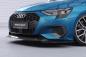 Preview: CSR Frontspoiler | Cup-Spoilerlippe mit ABE für Audi A3 8Y Limousine CSL616-L schwarz matt (Lackierung erforderlich)