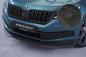 Preview: CSR Frontspoiler | Cup-Spoilerlippe mit ABE für Skoda Kodiaq CSL626-M Carbon Look matt strukturiert (keine Lackierung erforderlich)