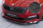 Preview: CSR Frontspoiler | Cup-Spoilerlippe mit ABE für Skoda Scala Monte Carlo CSL627-L schwarz matt (Lackierung erforderlich)