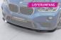 Preview: CSR Frontspoiler | Cup-Spoilerlippe mit ABE für BMW X1 (F48) CSL659-L schwarz matt (Lackierung erforderlich)