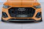 Preview: CSR Frontspoiler | Cup-Spoilerlippe mit ABE für Audi Q5 (FY/FYT) S-Line / SQ5 (FY) CSL677-L schwarz matt (Lackierung erforderlich)