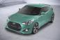 Preview: CSR Frontspoiler | Cup-Spoilerlippe mit ABE für Hyundai Veloster MK1 Turbo CSL719-G Glossy schwarz Hochglanz (keine Lackierung erforderlich)