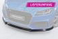Preview: CSR Frontspoiler | Cup-Spoilerlippe mit ABE für Audi TT FV/8S CSL840-L schwarz matt (Lackierung erforderlich)