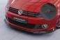 Preview: CSR Frontspoiler | Cup-Spoilerlippe mit ABE für VW Golf 6 (Typ 5K1) CSL877-L schwarz matt (Lackierung erforderlich)