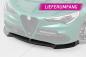 Preview: CSR Frontspoiler | Cup-Spoilerlippe mit ABE für Alfa Romeo Stelvio CSL886-L schwarz matt (Lackierung erforderlich)