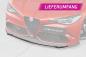 Preview: CSR Frontspoiler | Cup-Spoilerlippe mit ABE für Alfa Romeo Giulia Quadrifoglio CSL902-L schwarz matt (Lackierung erforderlich)