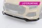 Preview: CSR Frontspoiler | Cup-Spoilerlippe mit ABE für Audi Q8 4M CSL931-L schwarz matt (Lackierung erforderlich)
