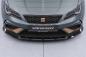Preview: CSR Frontspoiler | Cup-Spoilerlippe mit ABE für Seat Leon 3 (Typ 5F) Cupra R  CSL885-C Carbon Look glänzend (keine Lackierung erforderlich)
