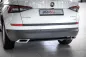 Preview: Milotec - Auspuff-Dummies XL Alu-Brush-Design für Skoda Kodiaq NS inkl. Facelift ohne Scout oder Sportline