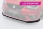 Preview: CSR Frontspoiler | Cup-Spoilerlippe mit ABE für Seat Ibiza 5 (6F) CSL918-G Glossy schwarz Hochglanz (keine Lackierung erforderlich)