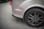 Preview: Maxton Design Heck Ansatz Flaps Diffusor für Ford Transit Custom ST-Line Mk1 Facelift schwarz Hochglanz