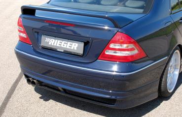 Rieger Heckansatz für Mercedes C-Klasse (W203) ABS schwarz matt (Lackierung erforderlich) Y 00025107