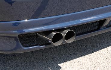 Rieger Heckansatz für Mercedes C-Klasse (W203) ABS schwarz matt (Lackierung erforderlich) Y 00025107