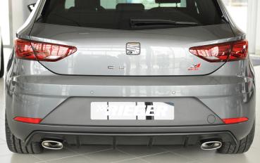 Rieger Heckeinsatz für Seat Leon Cupra (5F) ABS schwarz matt (Lackierung erforderlich) K 00027037
